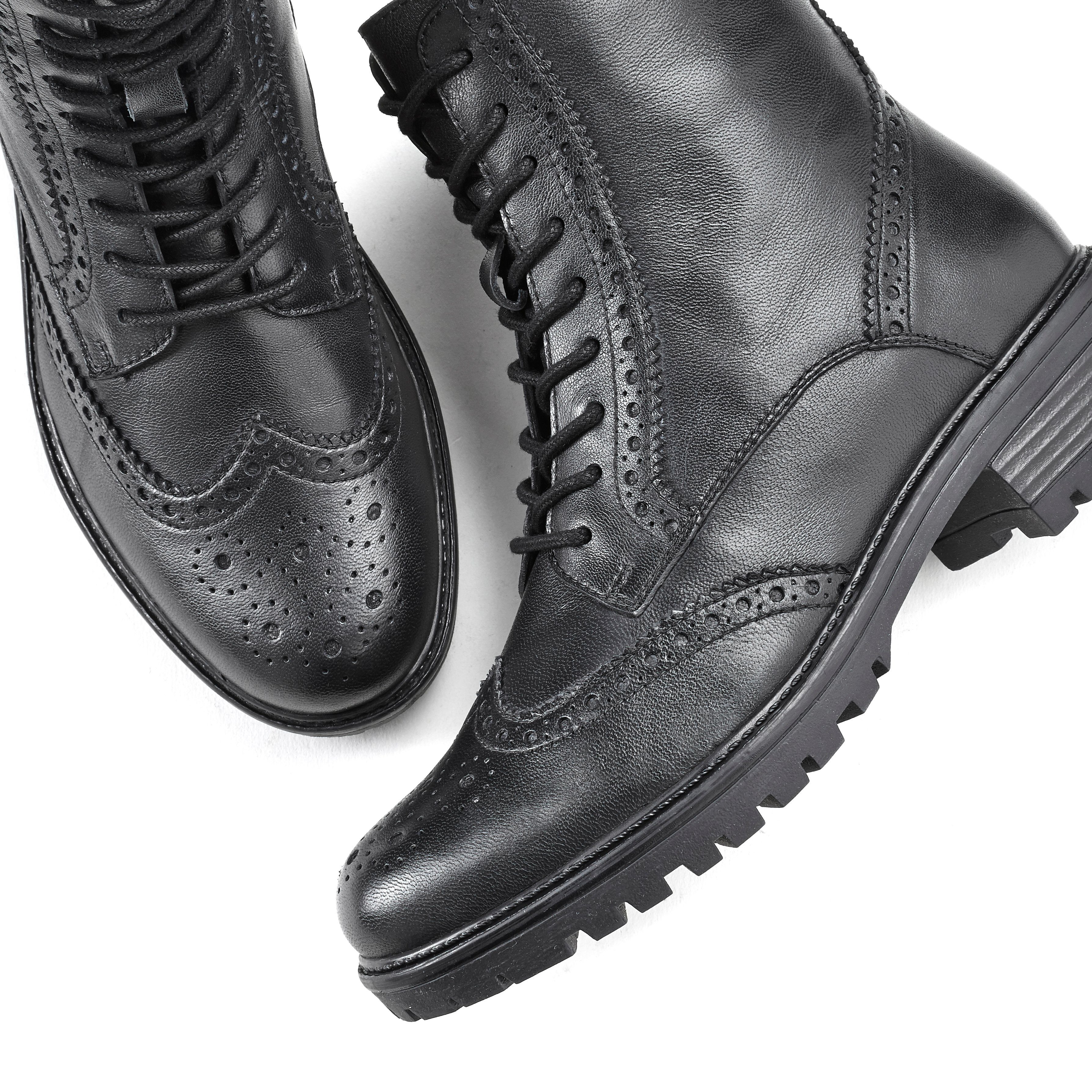 LASCANA Schnürboots Schnürstiefelette, Ankle Boots, Leder, Schnüren & Reißverschluss