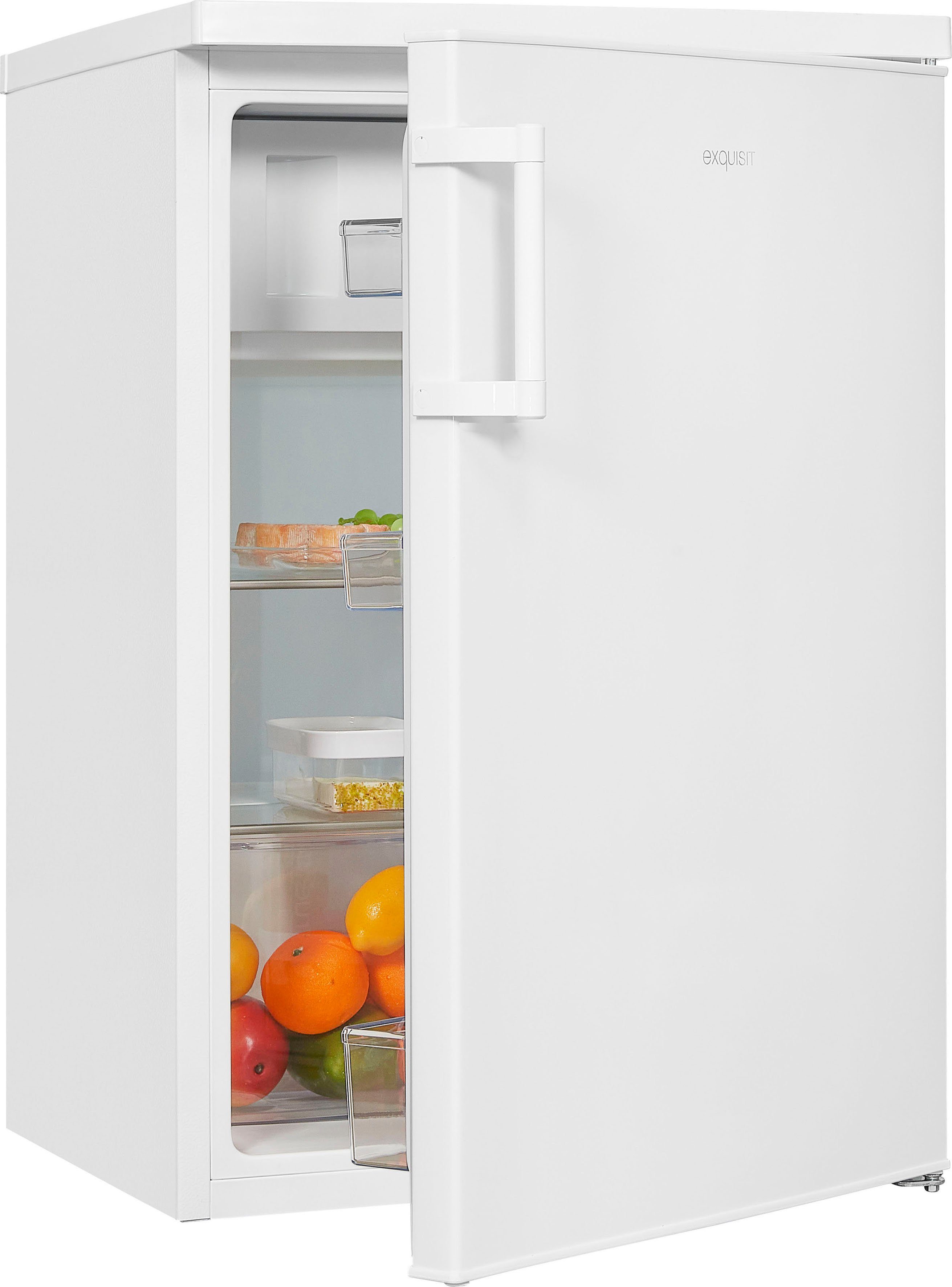 exquisit Kühlschrank KS16-4-H-010E weiss, 85 cm hoch, 56 cm breit