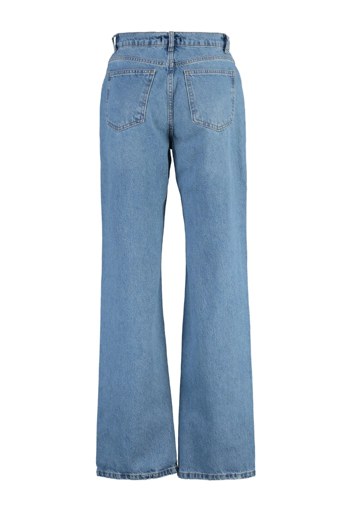 Trendyol Collection  Blaue Jeans mit niedriger Taille und weitem Bein TWOAW23JE00566