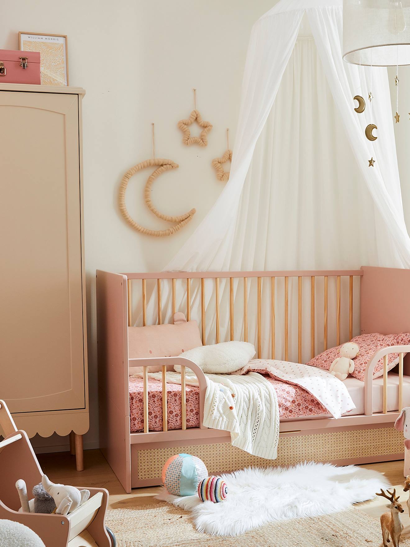 Vertbaudet Kinderzimmer Wanddeko MOND & STERNE - beige