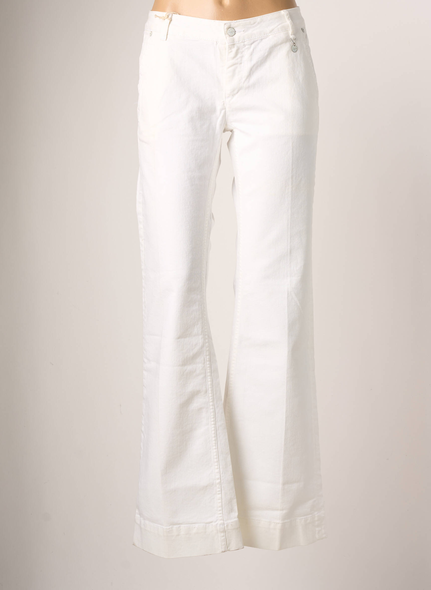 School Rag Jean Flare Femme couleur beige