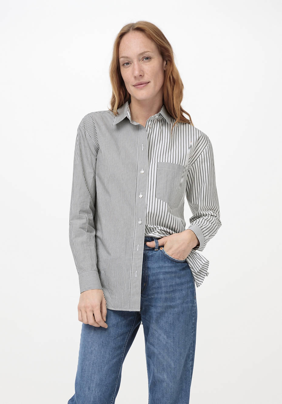 Hemdbluse aus reiner Bio-Baumwolle