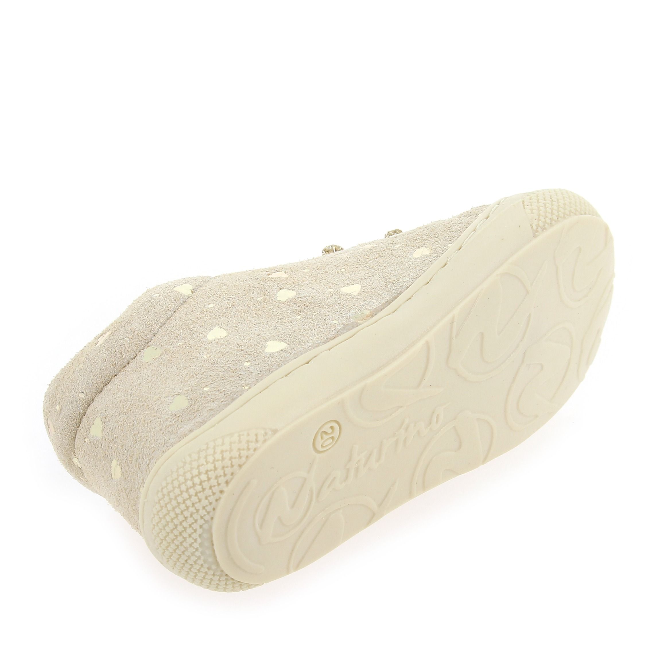 Naturino  COCOON SUEDE GLITTER - Beige Doré