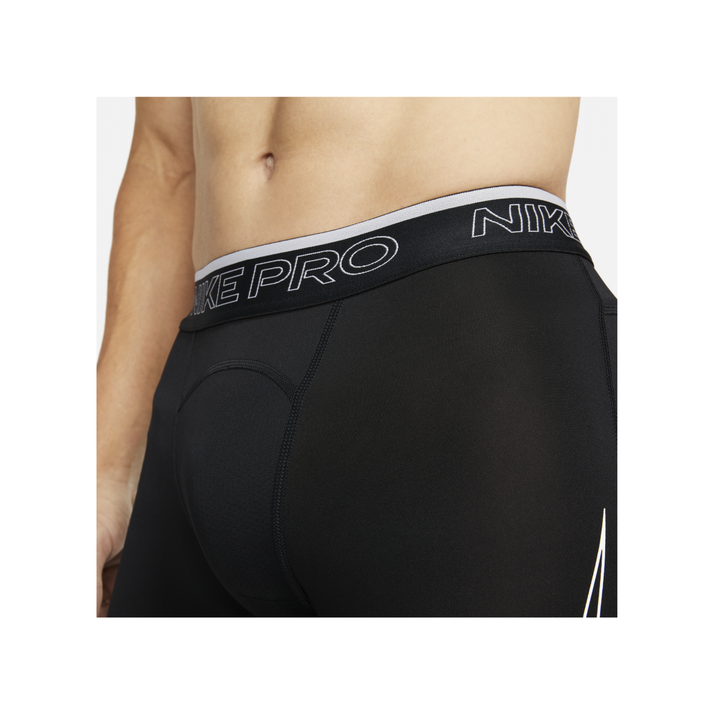 Nike Pro Short Schwarz Weiss F010