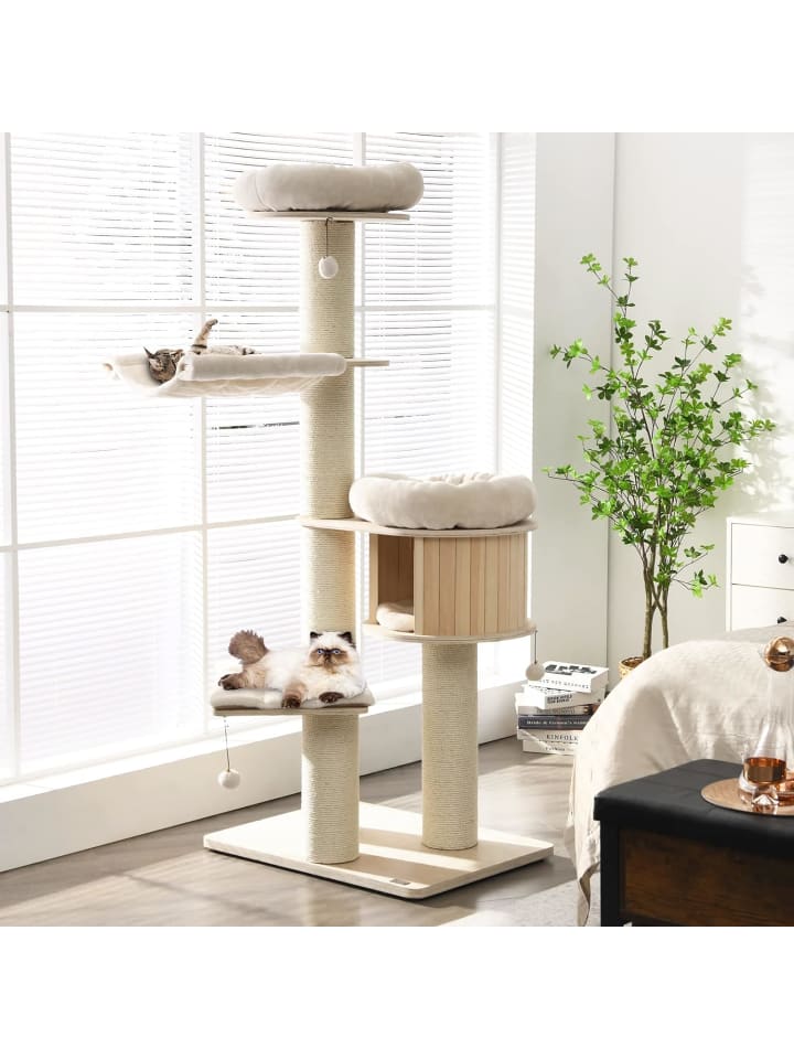 COSTWAY 174cm Kratzbaum in Beige günstig kaufen onesize