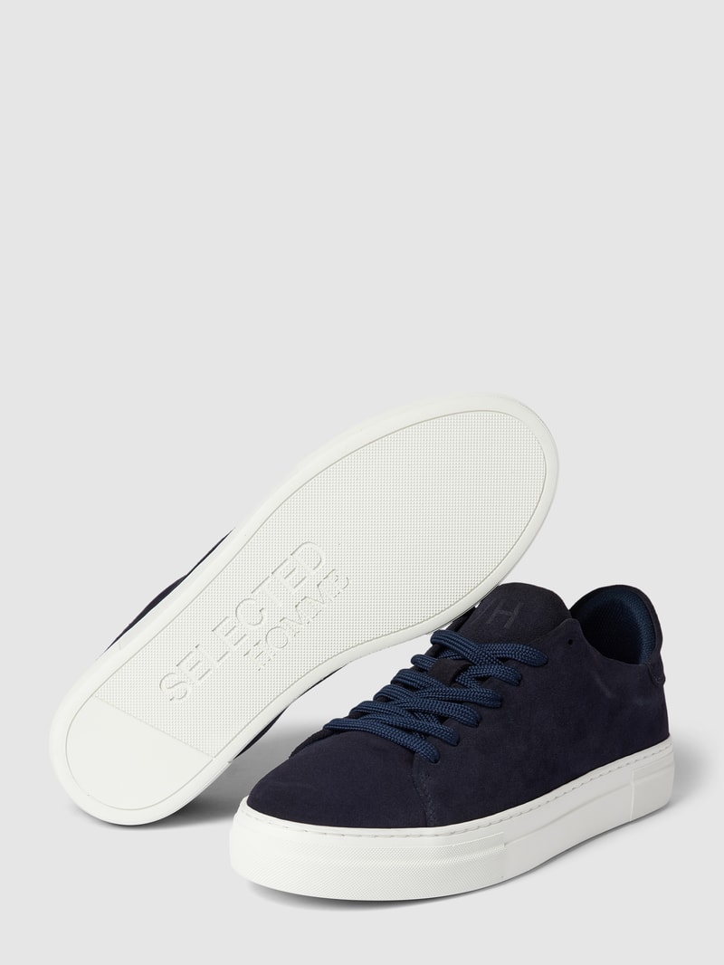 Sneaker mit Label-Detail Modell 'DAVID' in dunkelblau