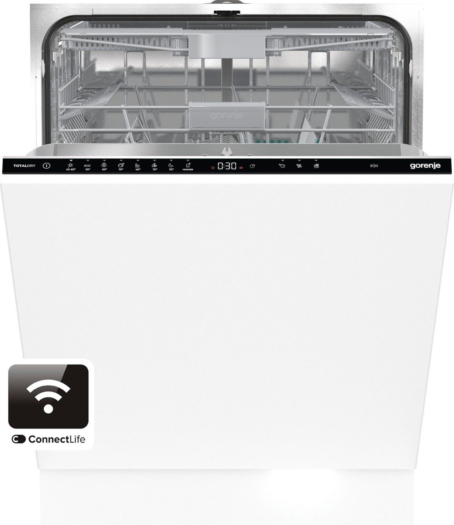 GORENJE vollintegrierbarer Geschirrspüler, GV673C60, 16 Maßgedecke, automatische Türöffnung