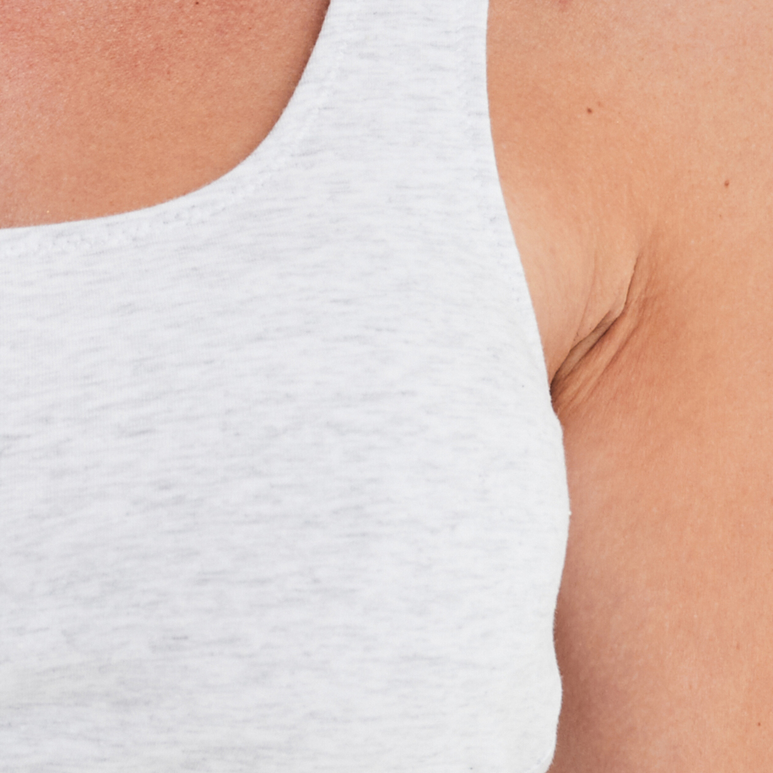 Soutien-gorge brassière coton gris clair femme | La Halle