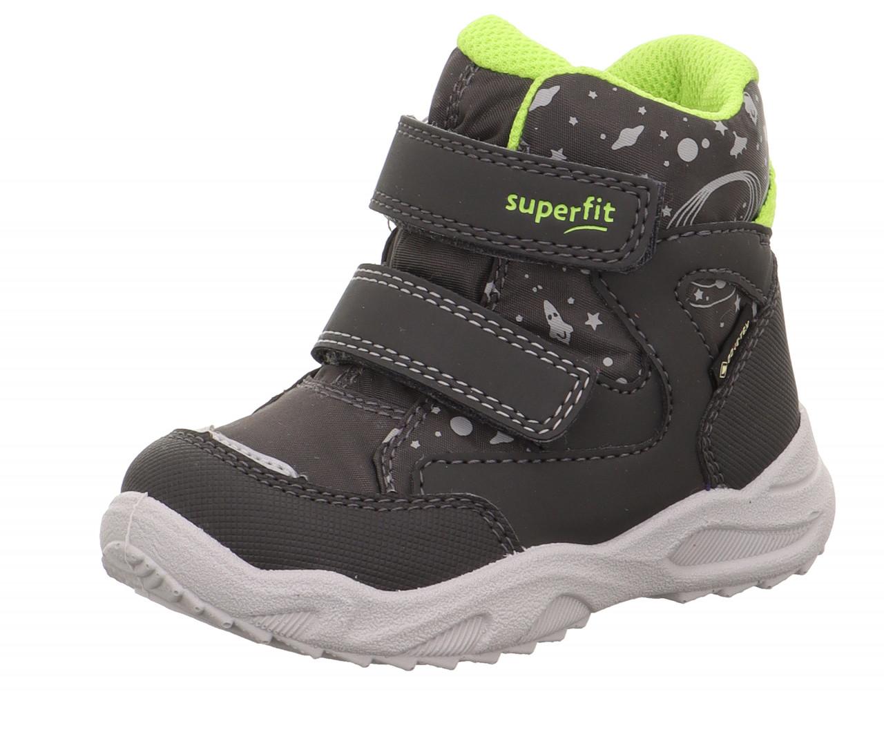 GLACIER - Grau/Hellgrün Boots mit Klettverschluss