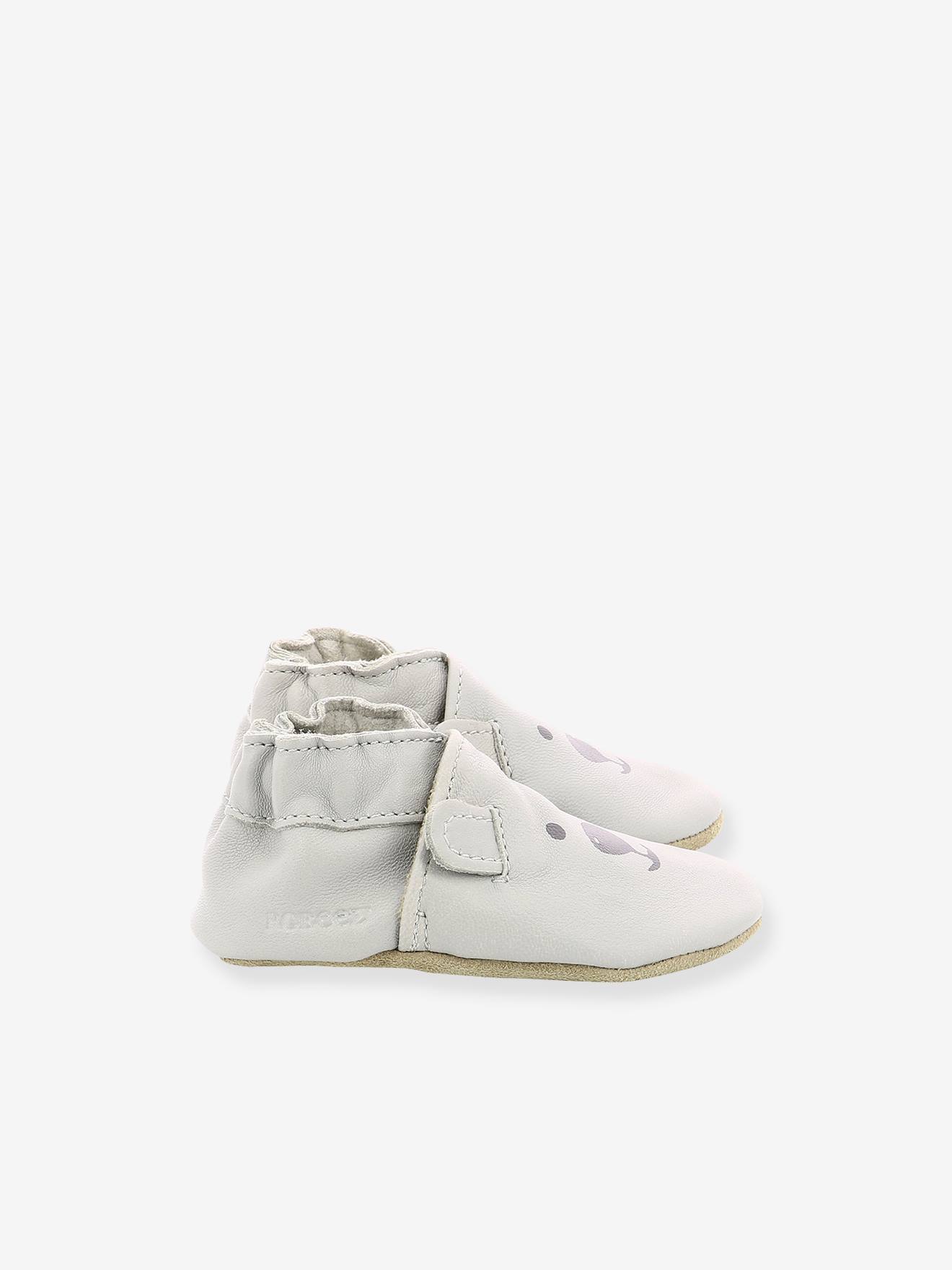 Chaussons Soft Soles Sweety Bear ROBEEZ© gris clair