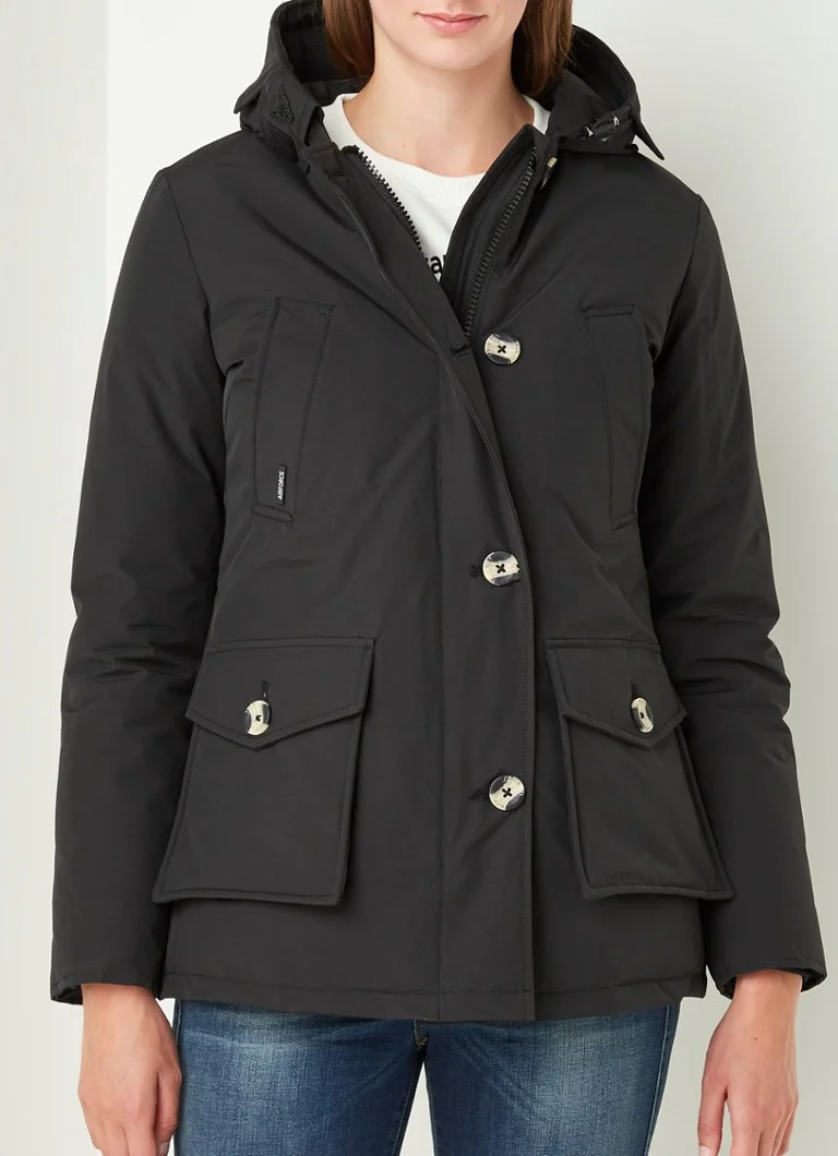 Parka rembourrée à capuche de l'armée de l'air
