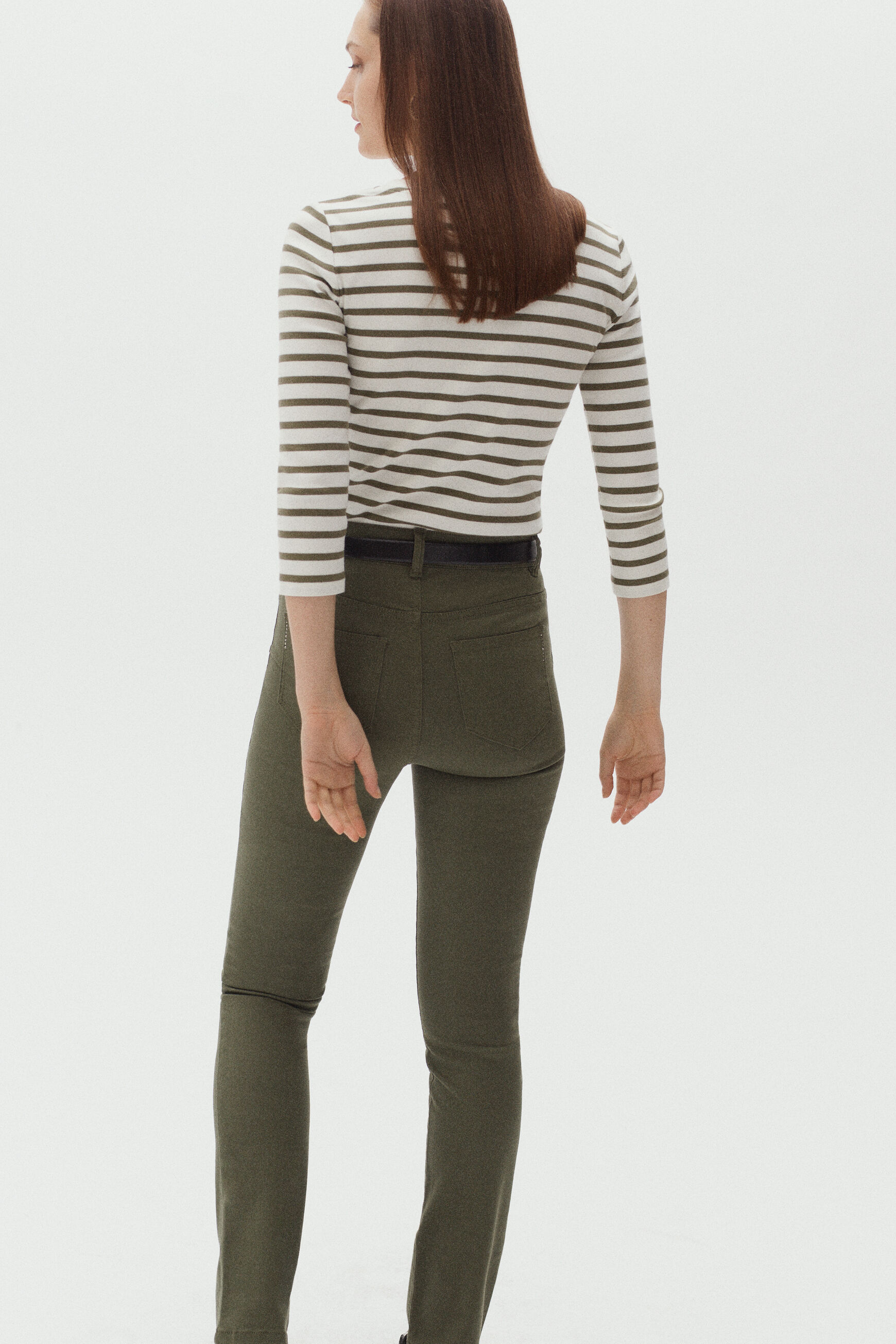 pantalon chicago vert kaki femme