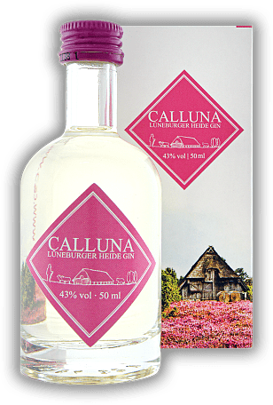 Calluna Lüneburger Heide Gin 0,05 Liter Calluna Lüneburger Heide Gin 0,05 Liter Calluna Gin - Wilkomen in de Lümborger Heid! 0,05	 Liter - Vol 43%