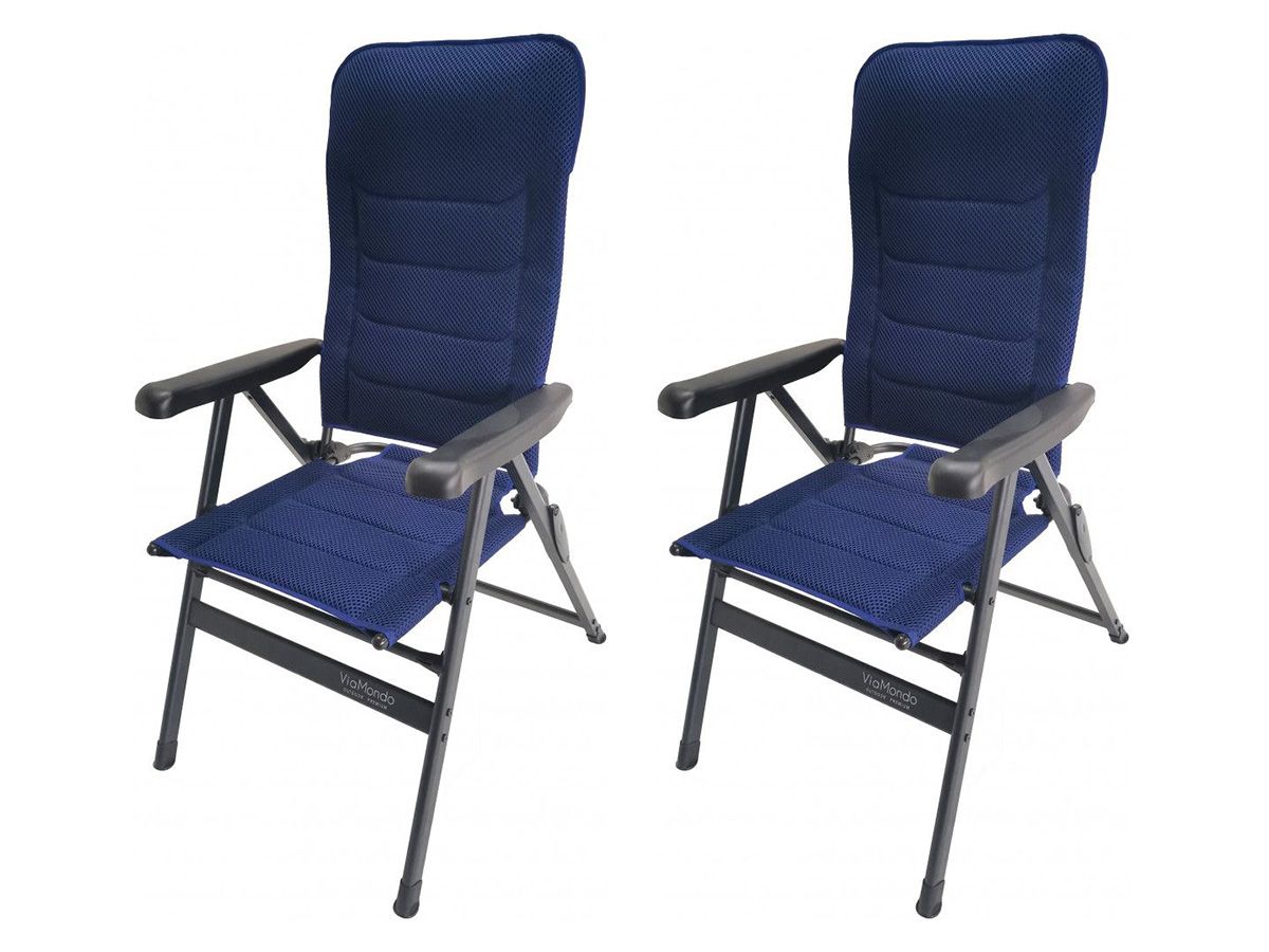 ViaMondo Premium Grande Azul Set von 2 Klappstühle