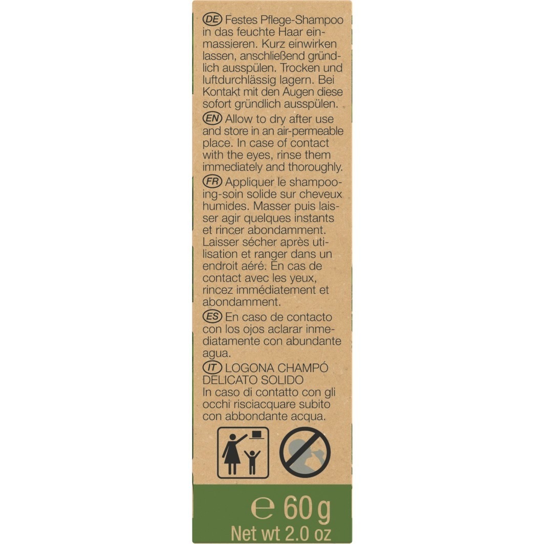 Festes Pflegeshampoo - Hanf & Brennnessel 60g