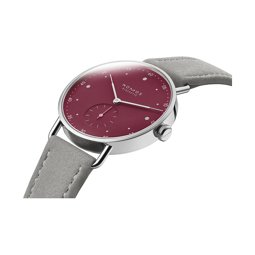 Nomos Glashütte Damenuhr Metro 33 muted red