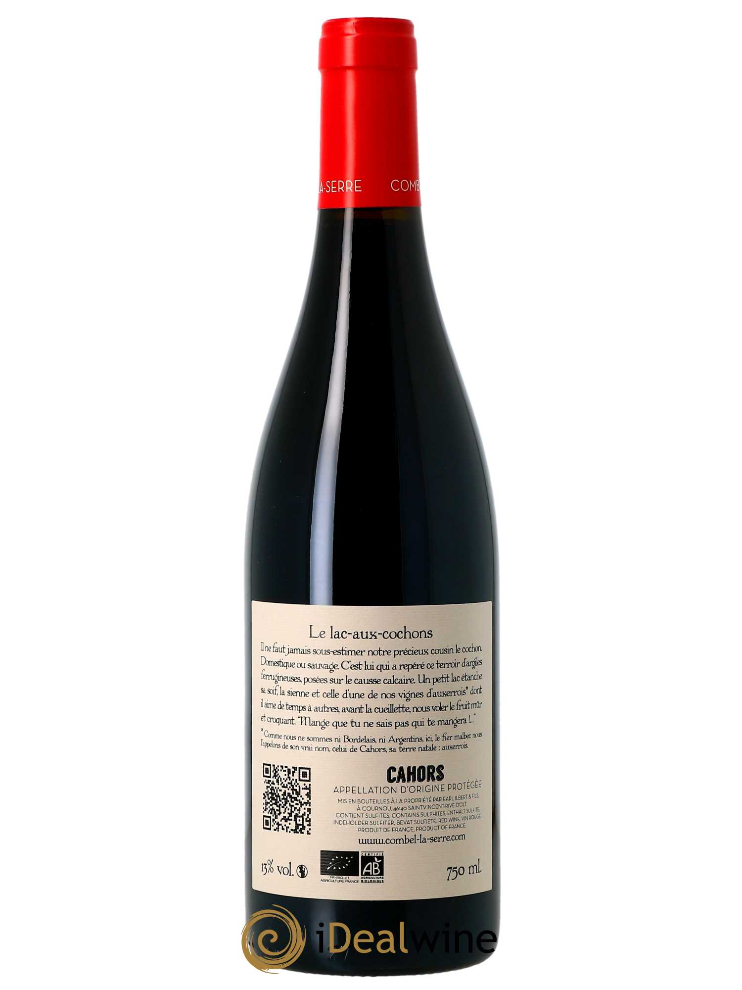 Cahors Château Combel La Serre Le Lac aux Cochons  2019 - Lot de 1 Bouteille