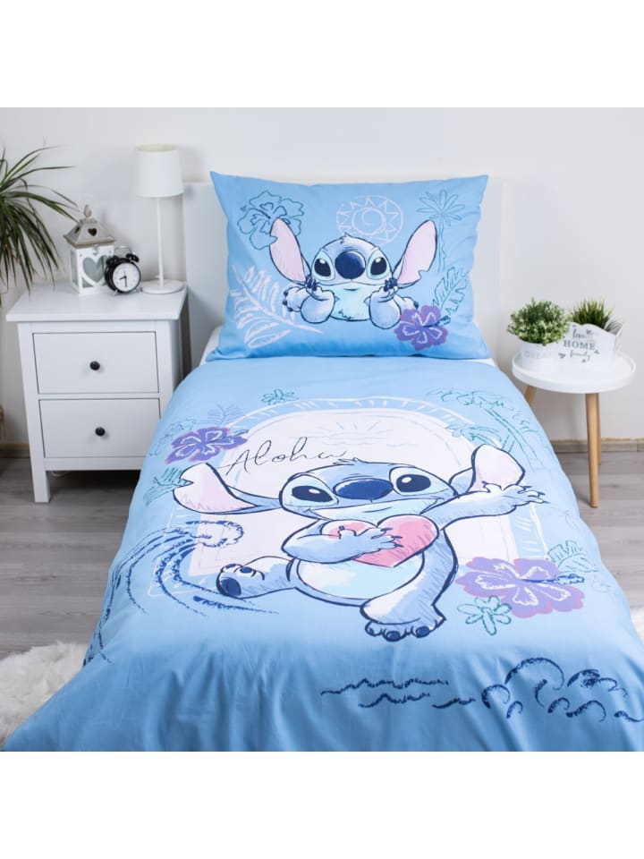 Lilo & Stitch Lilo & Stitch Design Kuschelige Bettwäsche Baumwolle, 140x200 in Mehrfarbig günstig kaufen 200 x 140 cm