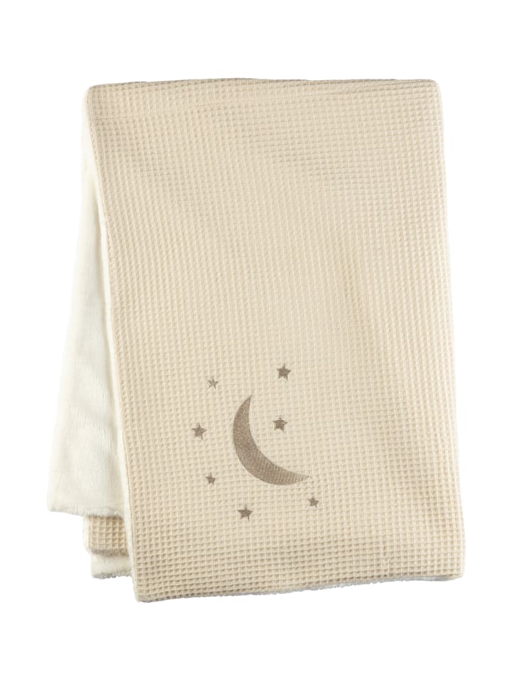 Sterntaler Babydecke Waffelpique Mond in ecru günstig kaufen onesize