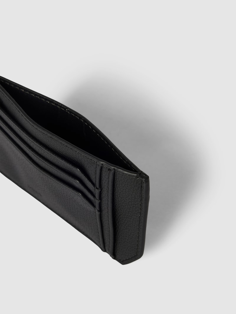 Kartenetui in Leder-Optik in schwarz