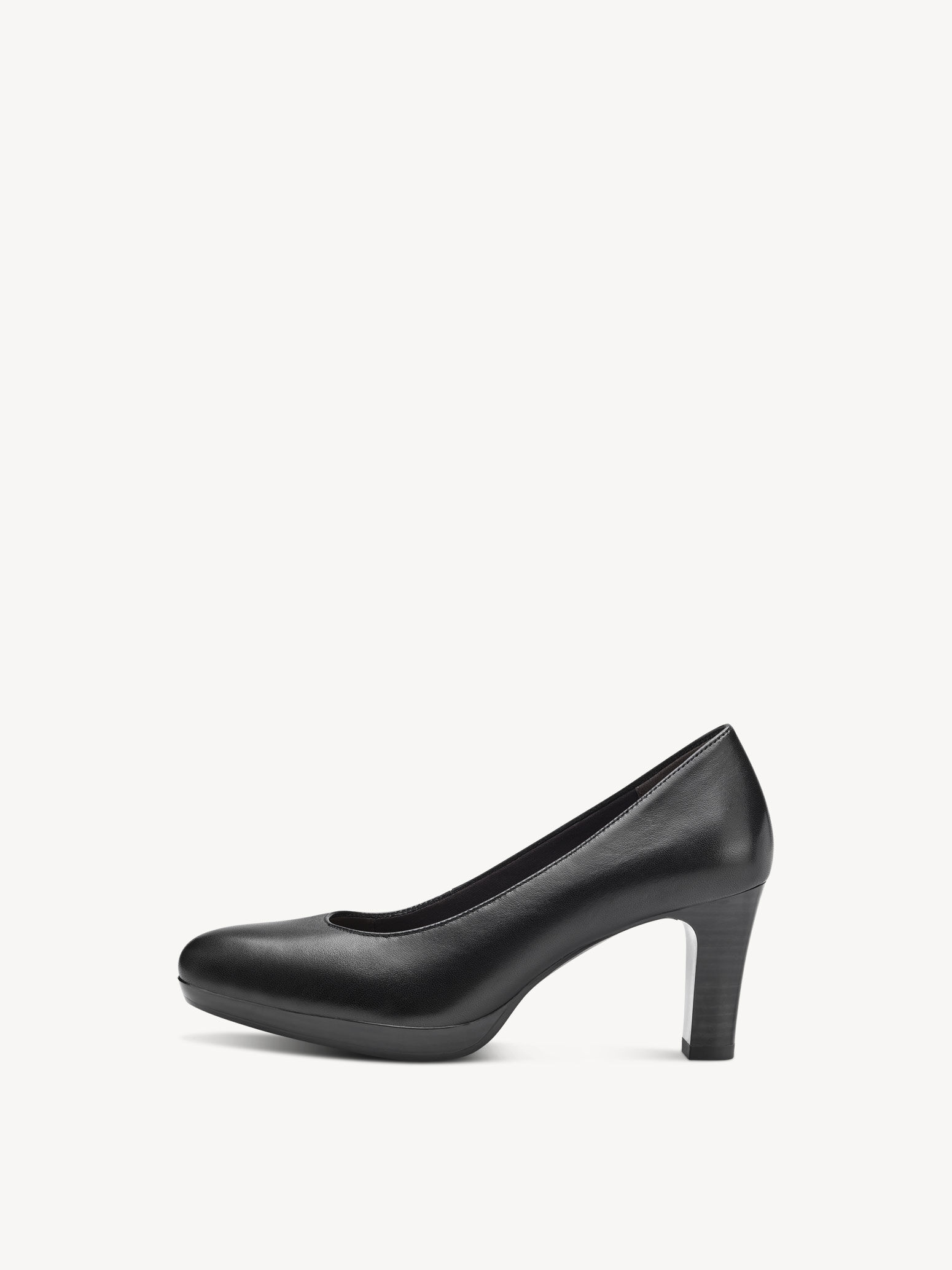 Escarpin en cuir - noir