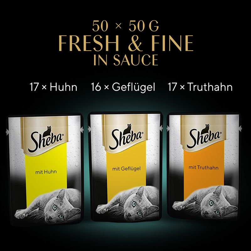 Multipack Sheba Fresh & Fine Frischebeutel 50 x 50 g | bitiba.de