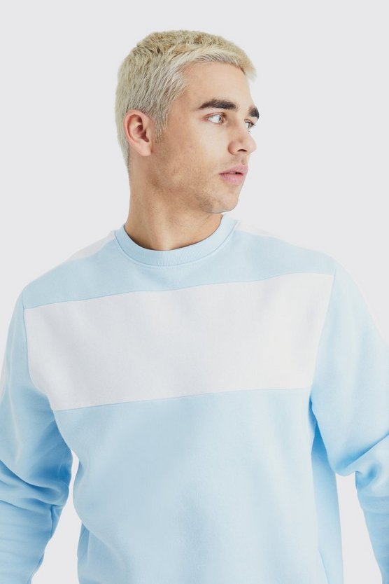 Colour Block Tape Sweatshirt