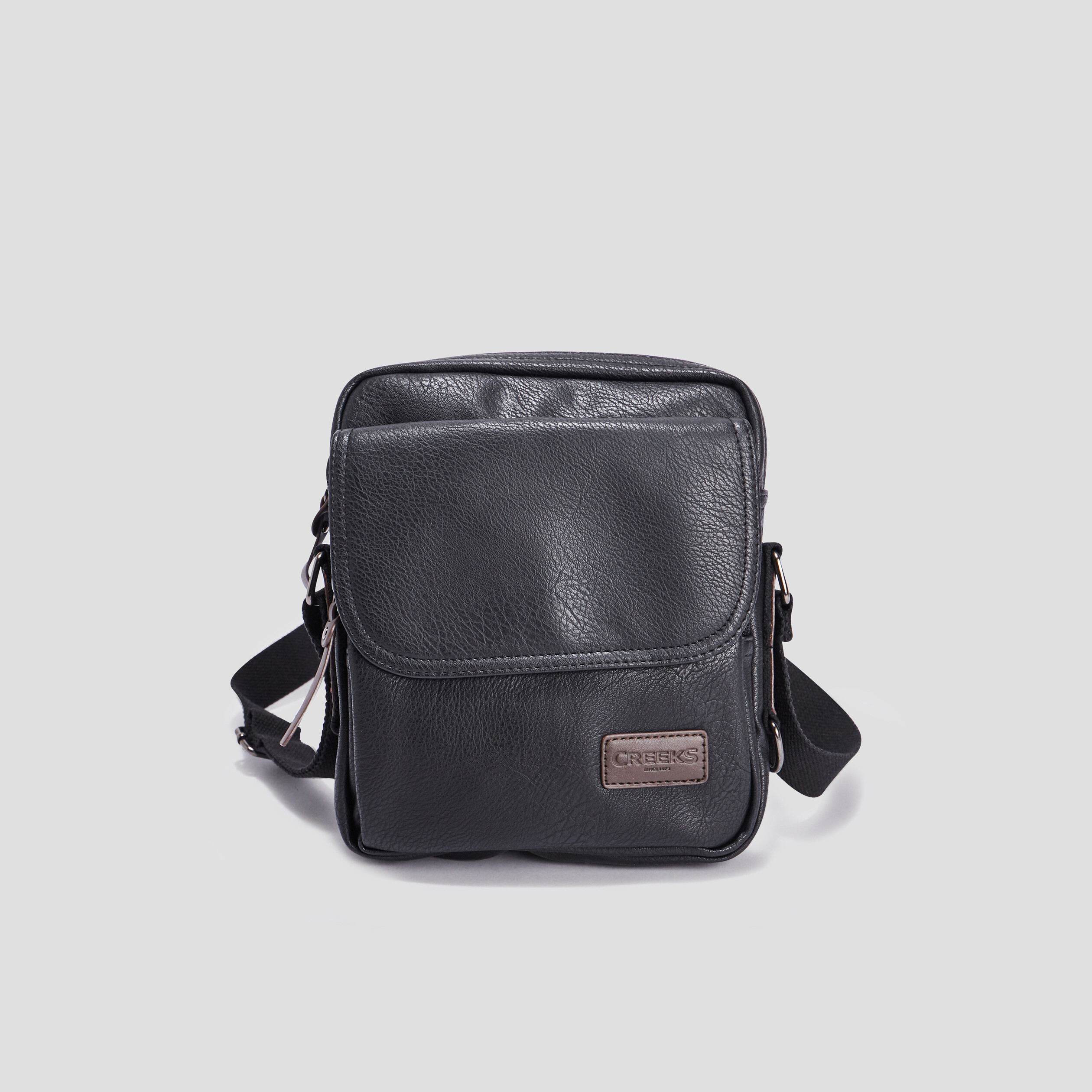 Sac pochette Creeks noir homme | La Halle