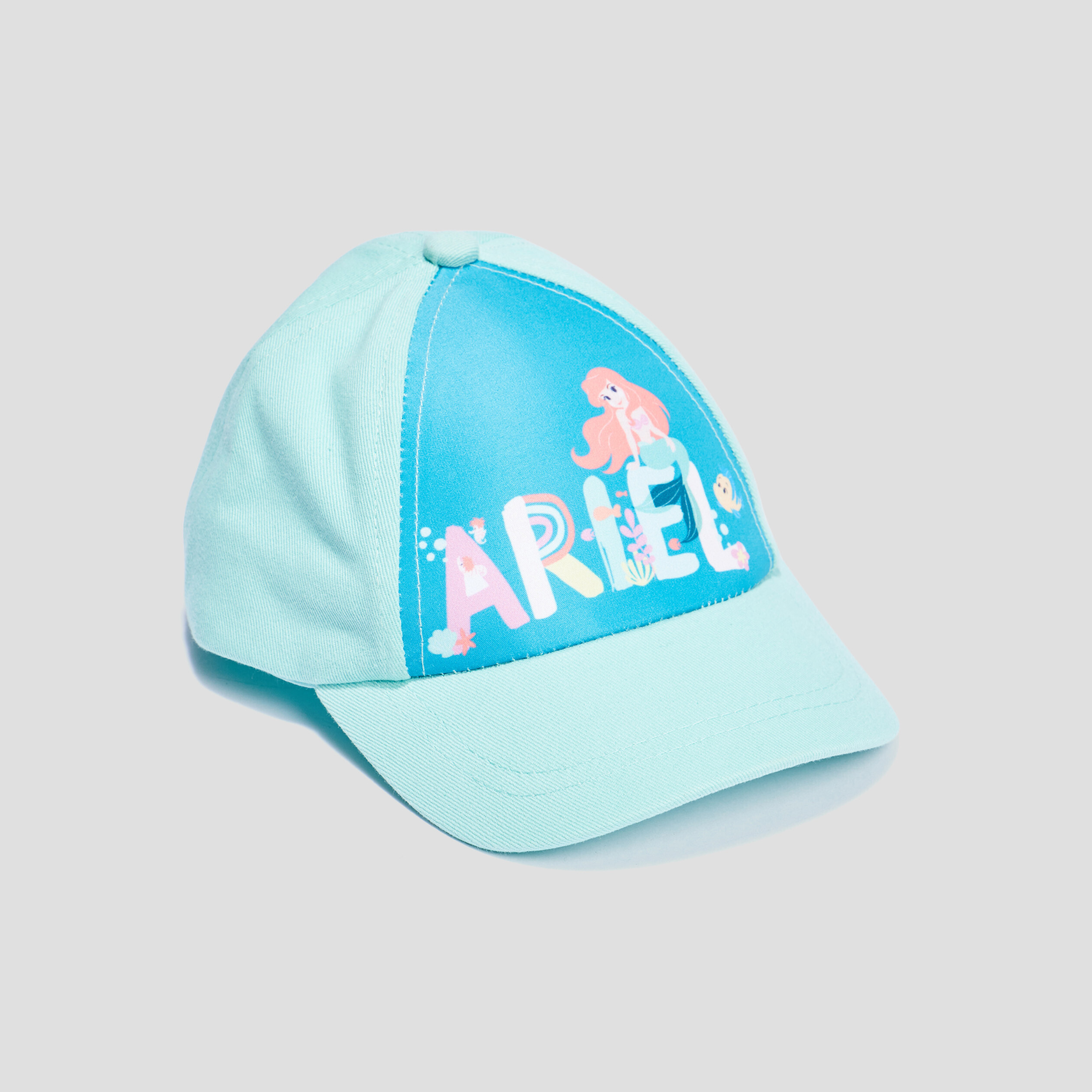 Casquette La Petite Sirène bleu turquoise bébé fille | La Halle