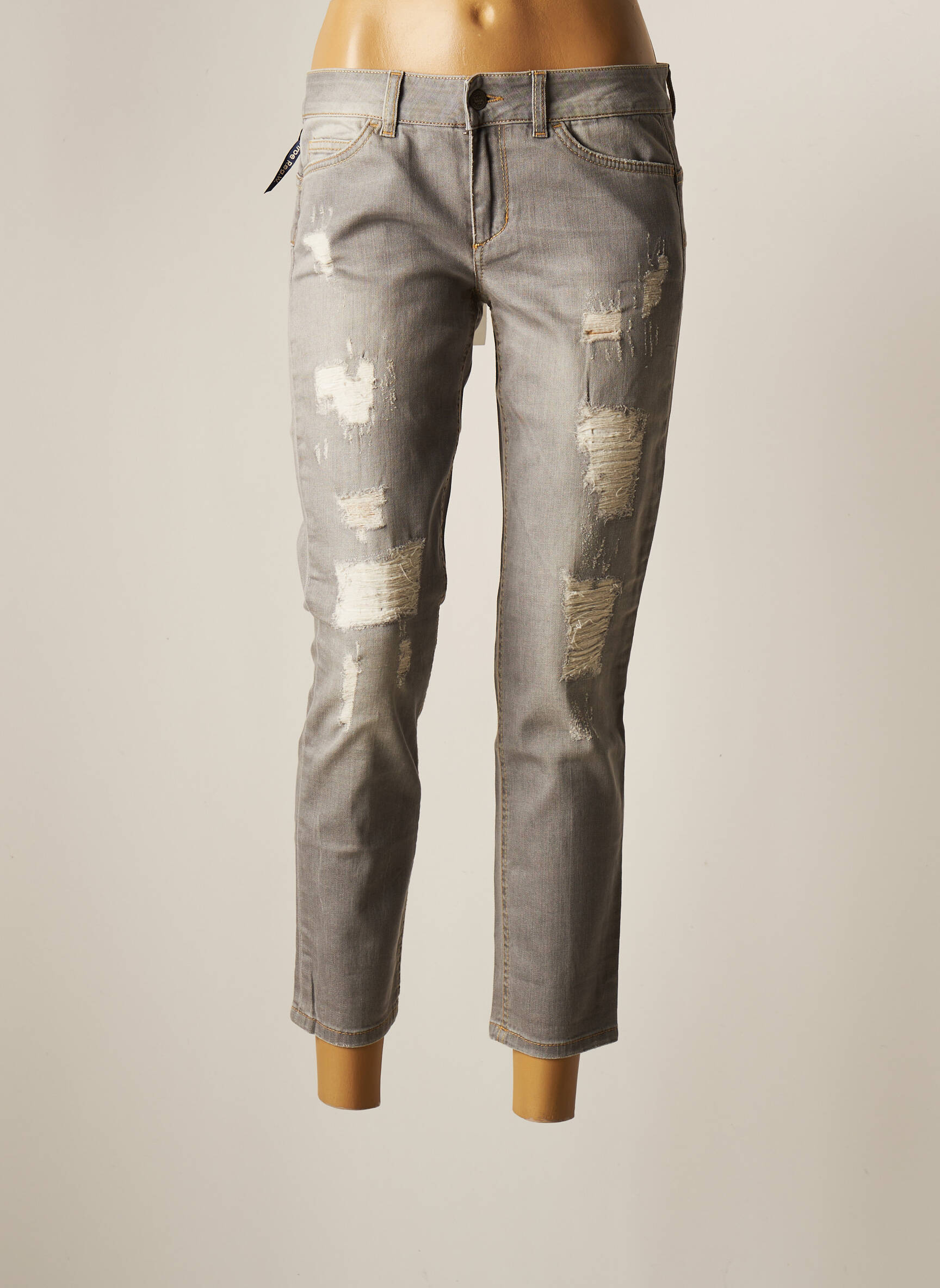 Liu Jo Jeans Coupe Slim Femme couleur gris