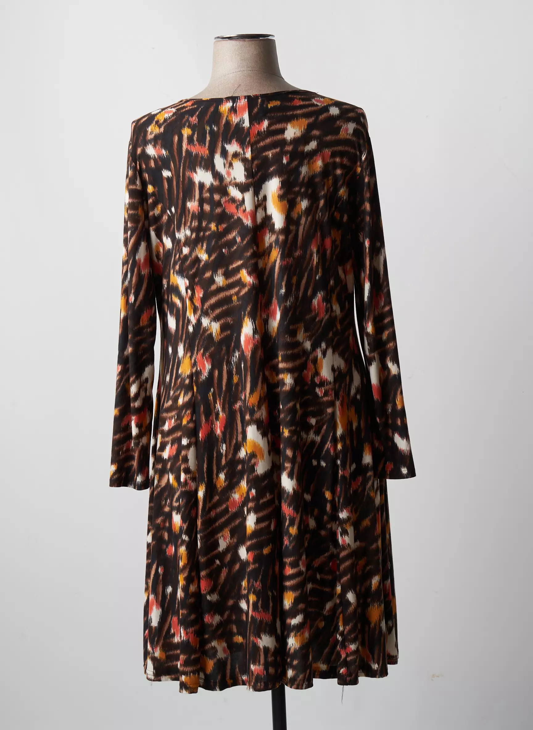 Vetistyle Robes Mi Longues Femme couleur marron