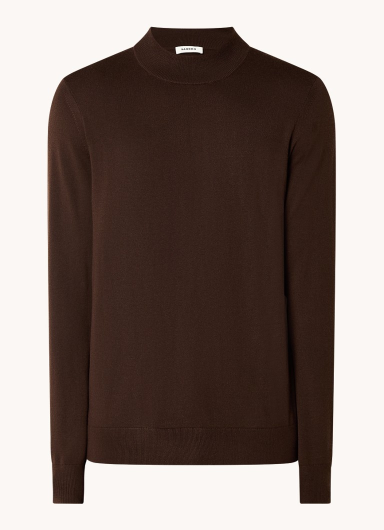 Maglione Sandro in lana pregiata con collo alto