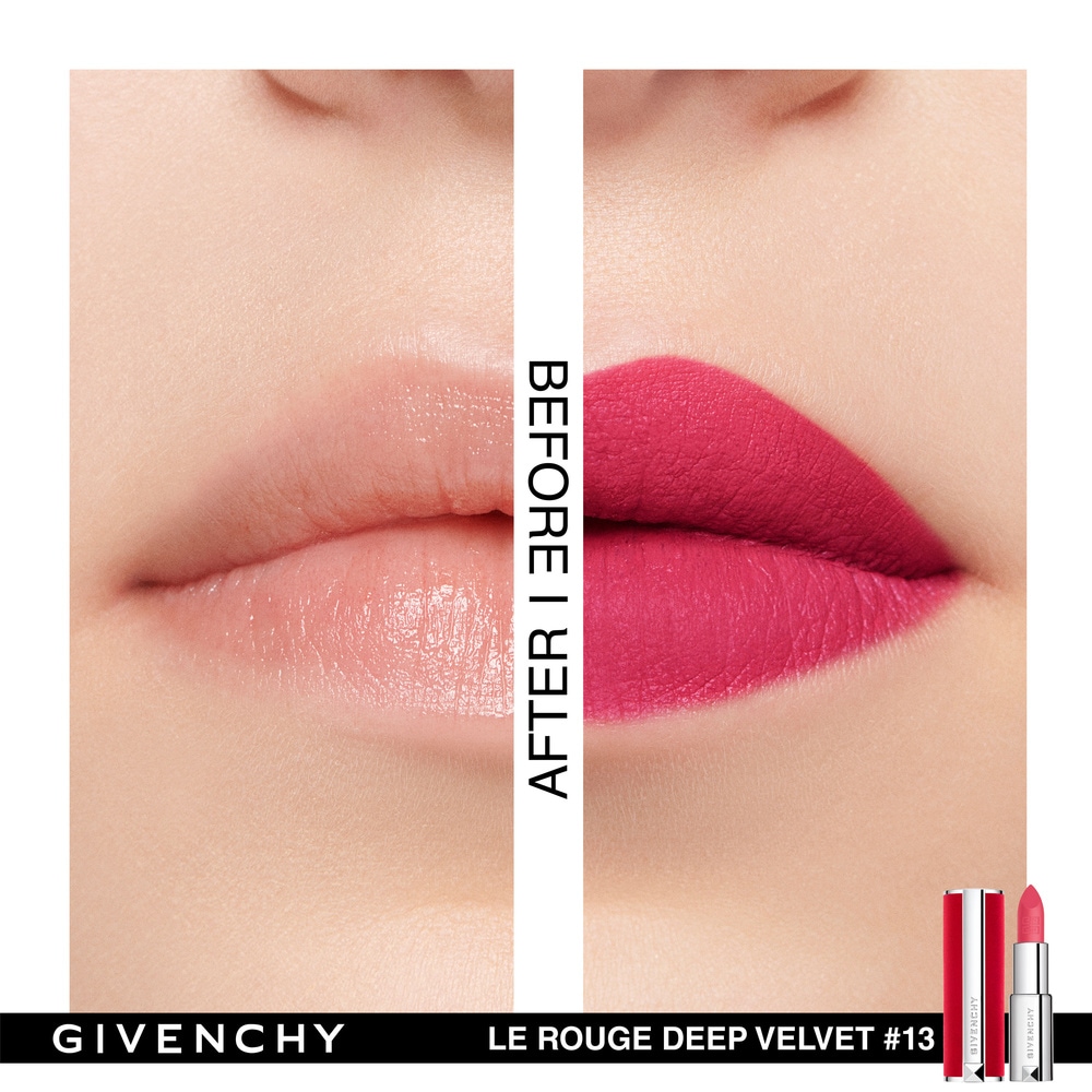 Givenchy LE ROUGE ROUGE À LÈVRES FINI MAT LUMINEUX, MAT POUDRÉ OU BRILLANT SCINTILLANT