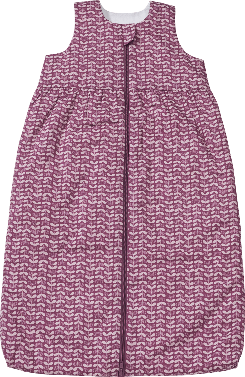 Schlafsack 1,5 TOG, mit Web-Muster, lila, 80 cm, 1 St