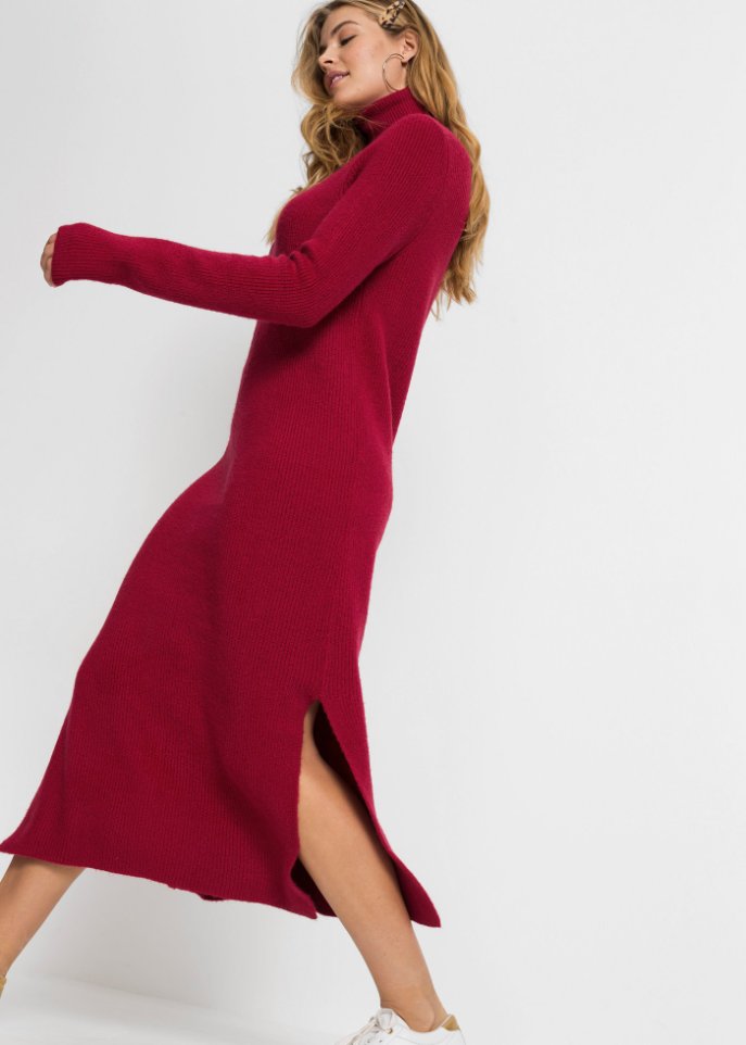 Strickkleid mit Rollkragen
