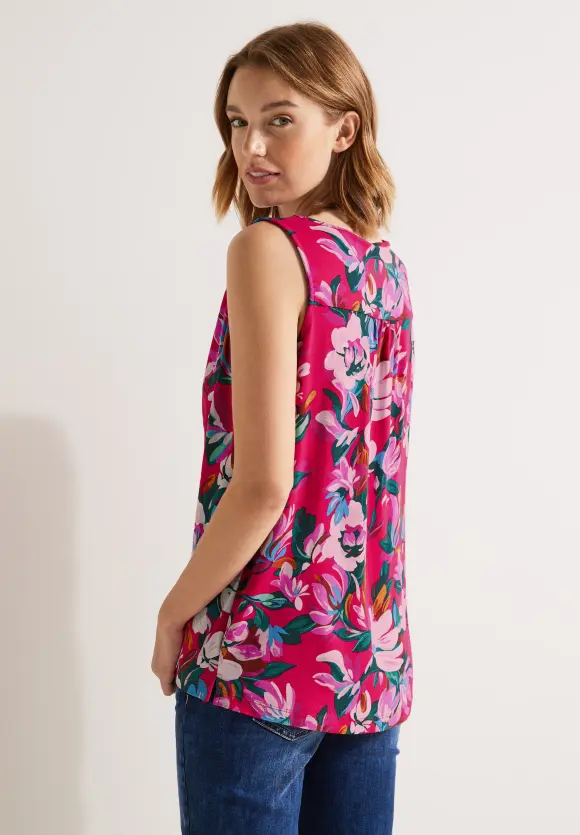 Street One Top mit Blätterprint