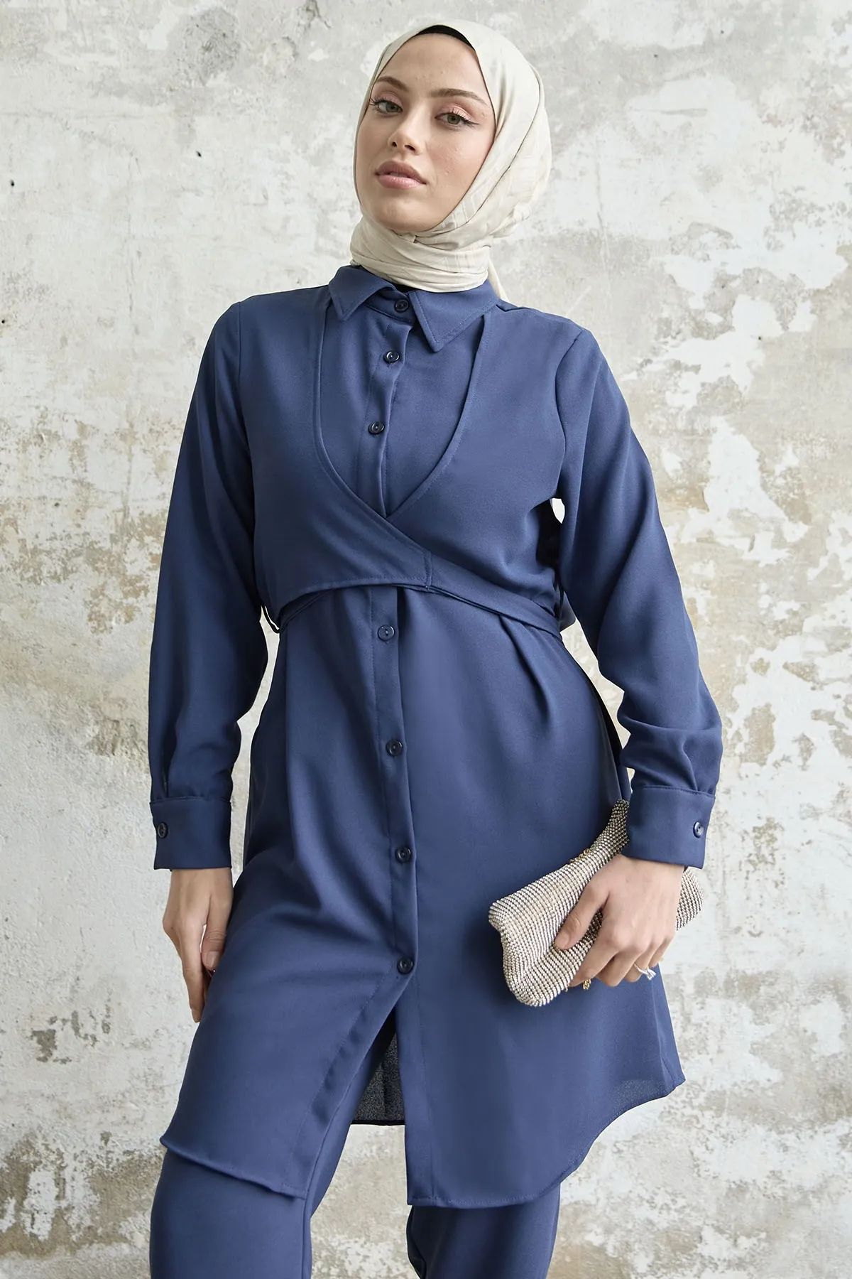 InStyle  Krawattenset vorne, 2er-Set - Marineblau
