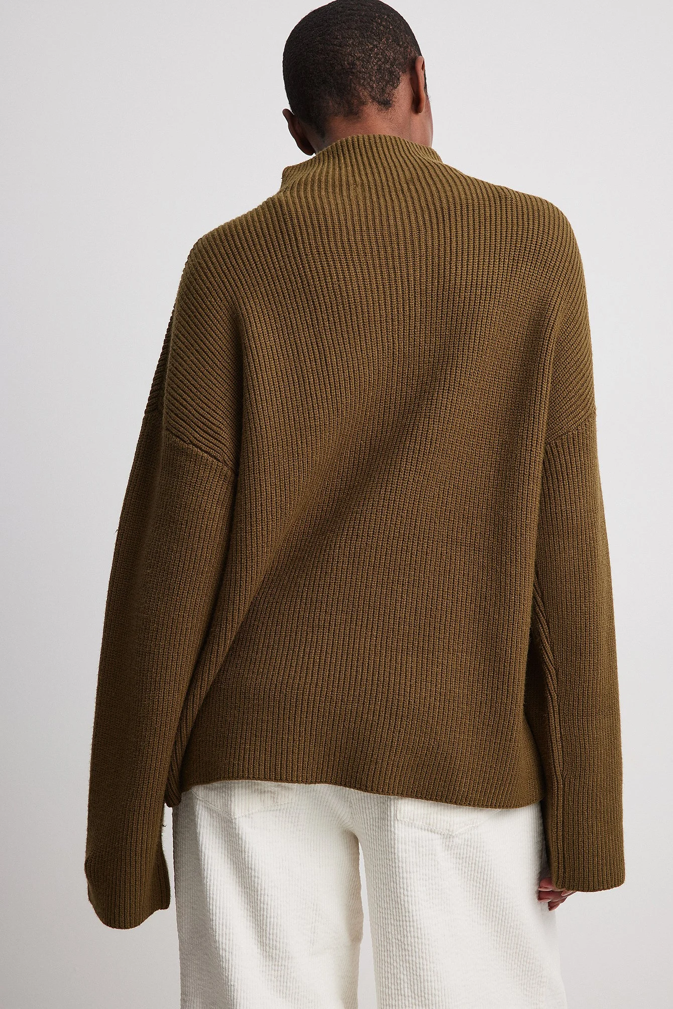 Rollkragenpullover gestrickt