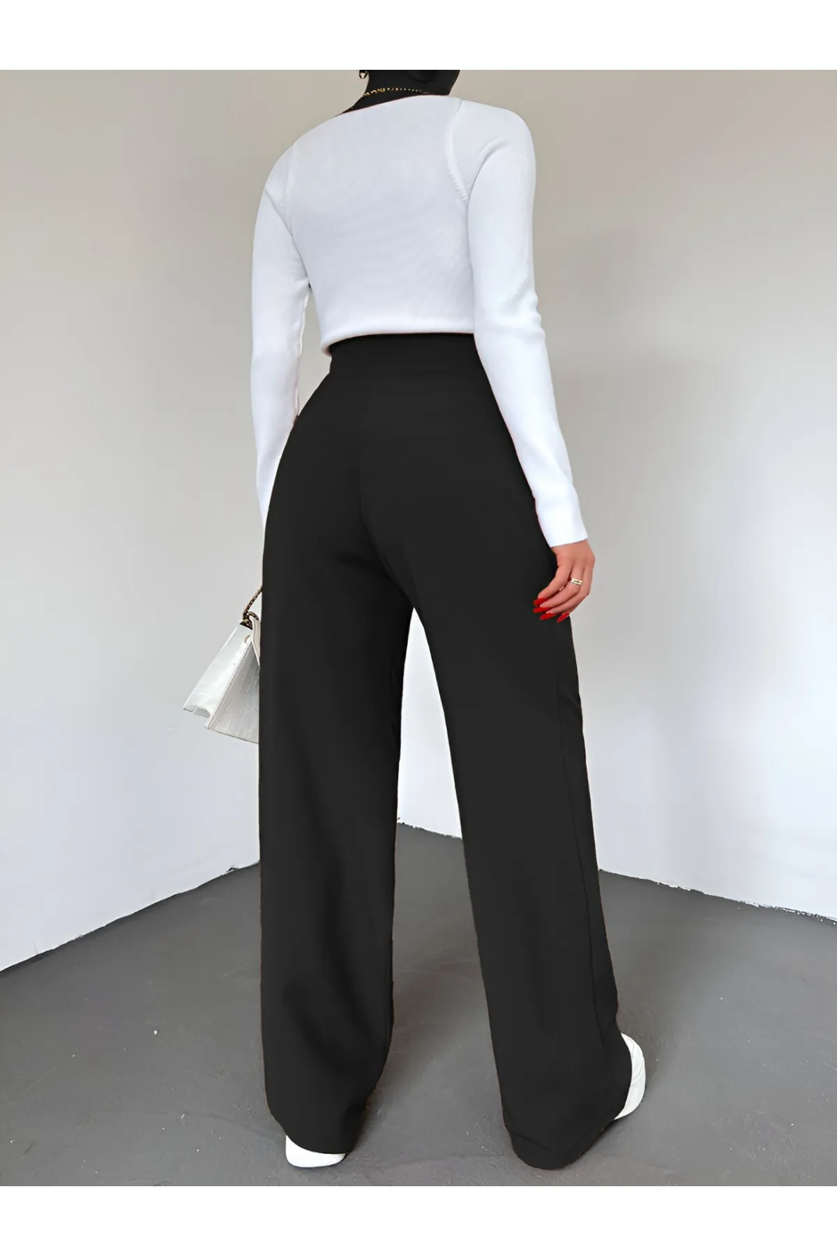 Modamorfo  Hose mit weitem Bein und Klettverschluss