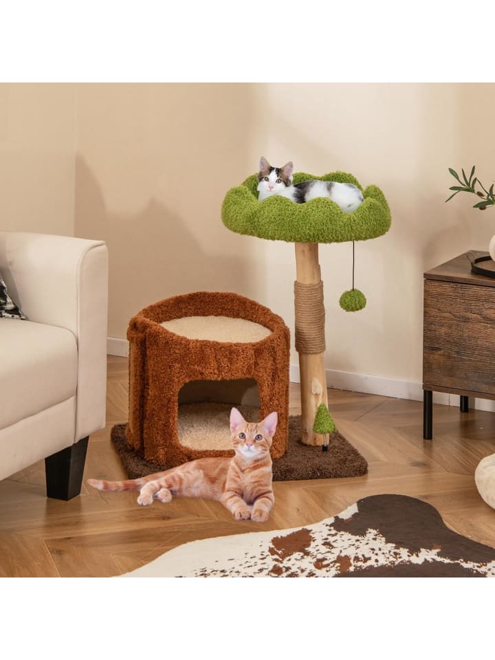 COSTWAY Kratzbaum Katzen pflanzenförmig in Braun günstig kaufen onesize