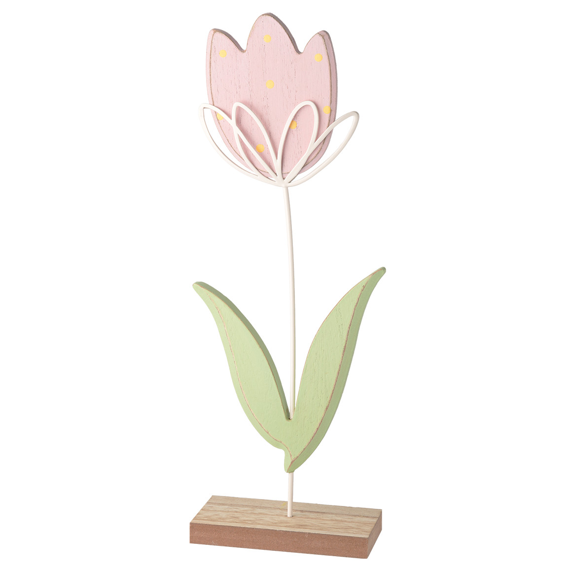 Deko-Aufsteller Tulpe aus Holz