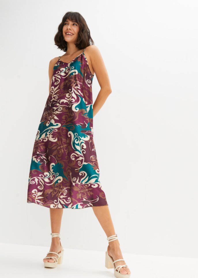 bedrucktes Midikleid