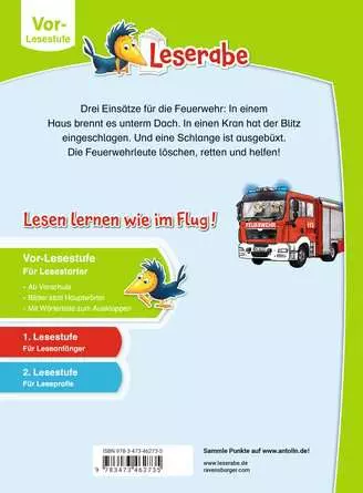 Leserabe - Vor-Lesestufe: Feuerwehrgeschichten