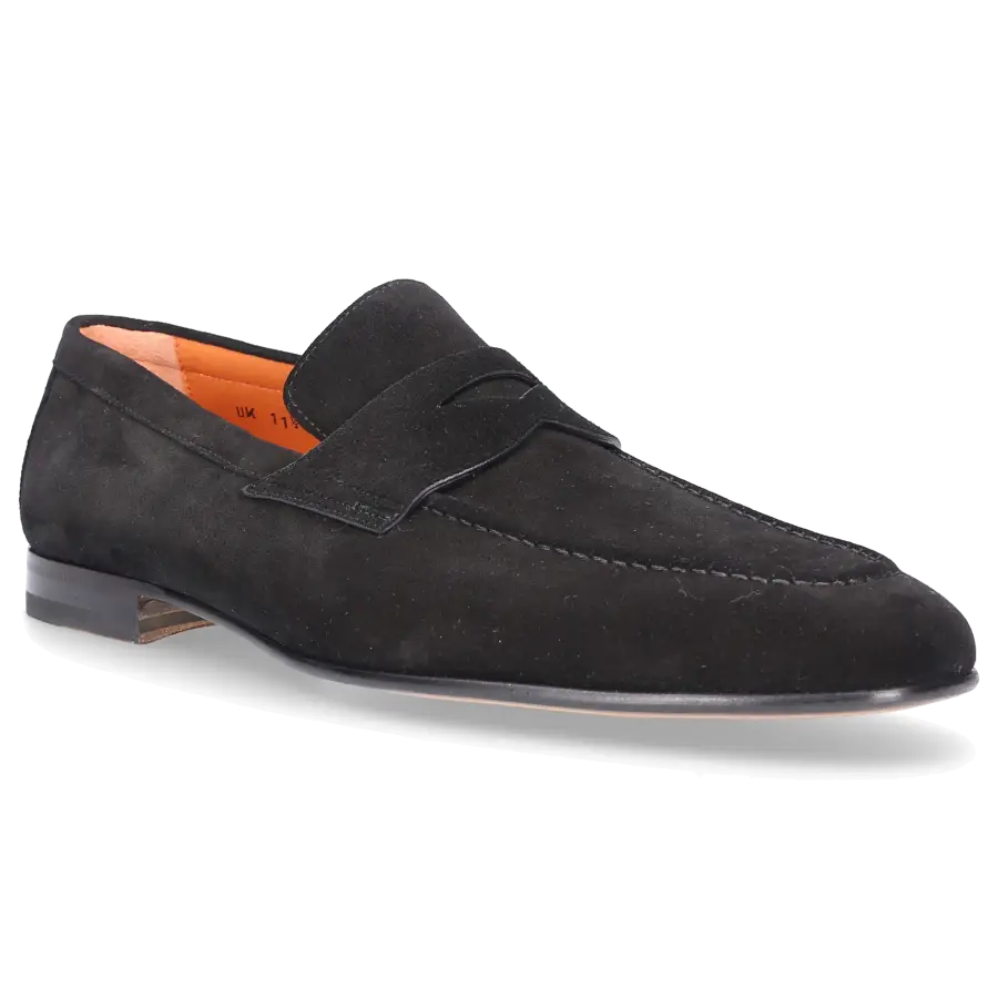 Santoni - Loafer 17511 Veloursleder - schwarz