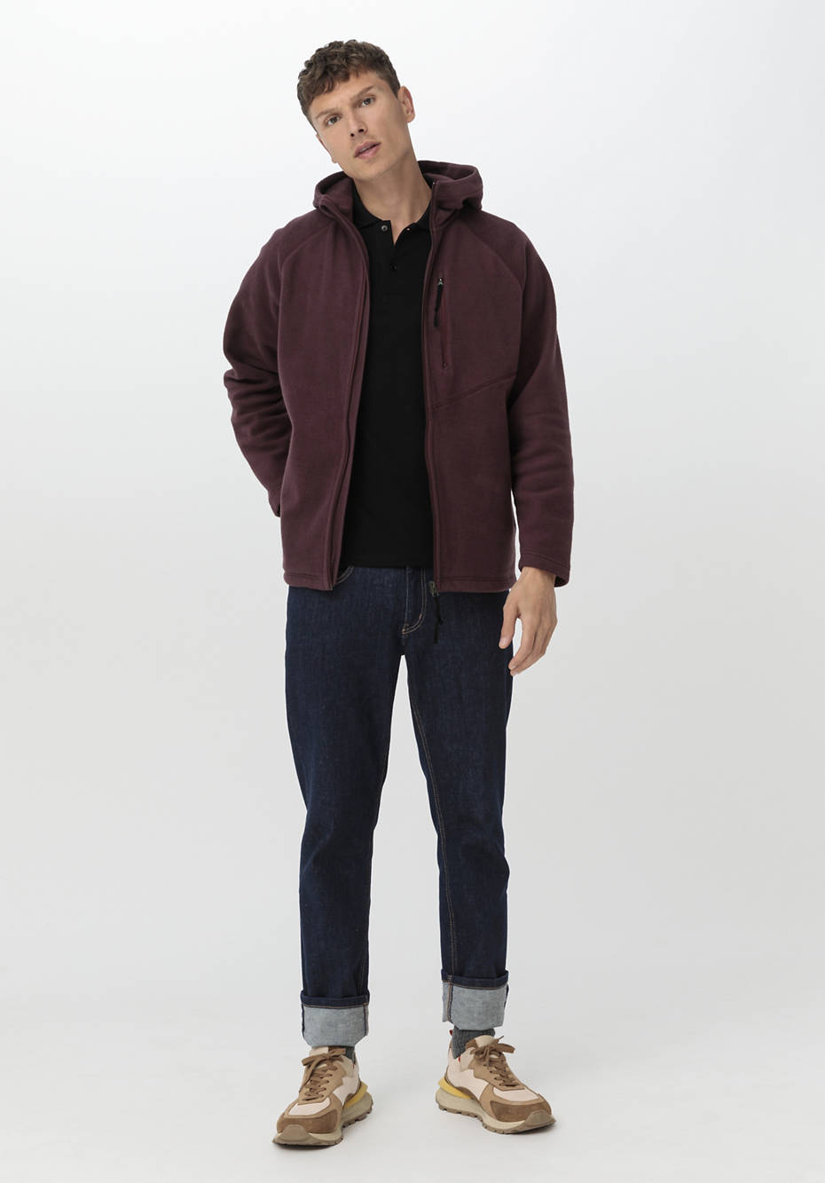 Softfleece-Jacke aus reiner Bio-Baumwolle