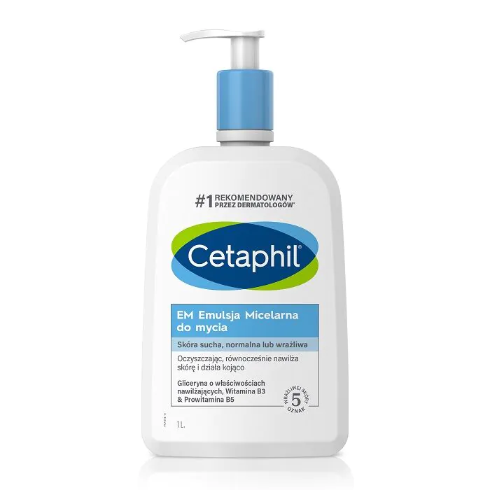Cetaphil EM micelinė valomoji emulsija, 1000 ml
