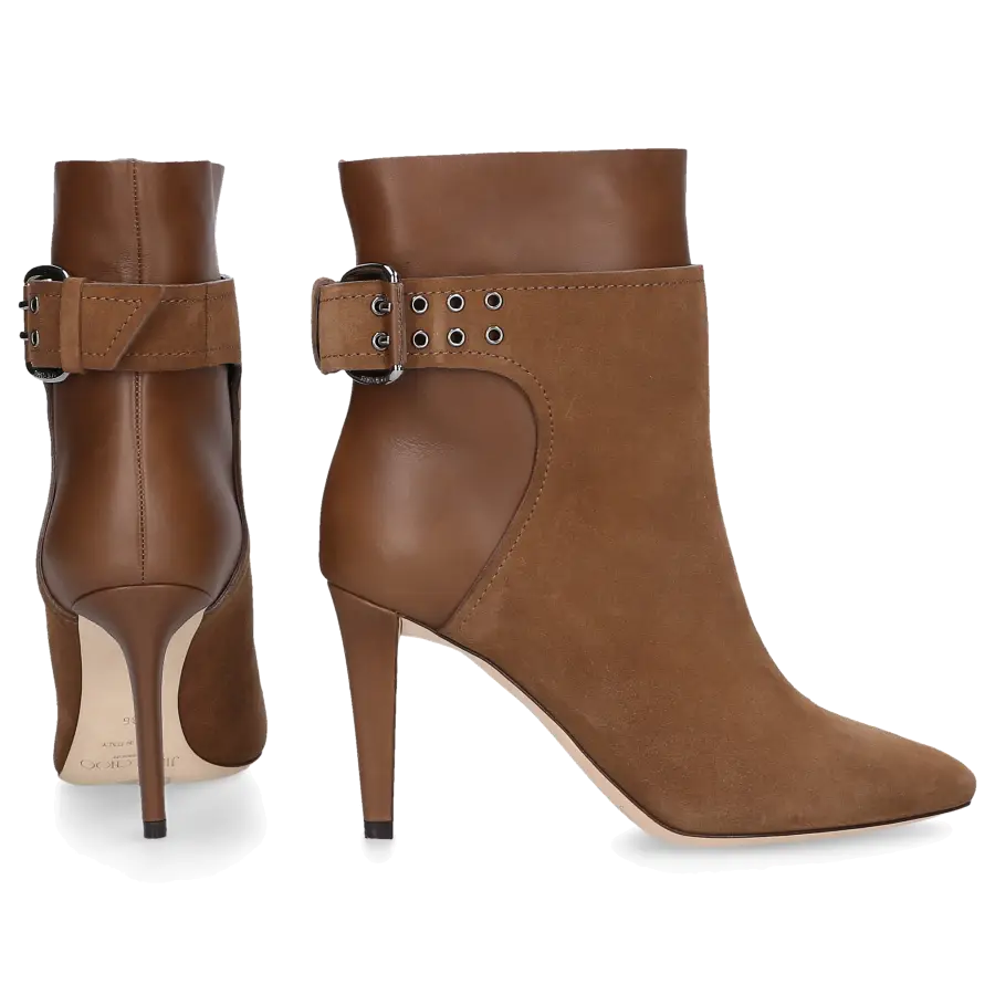 Jimmy Choo - Stiefeletten MAJOR 85 Kalbsleder Veloursleder braun - braun