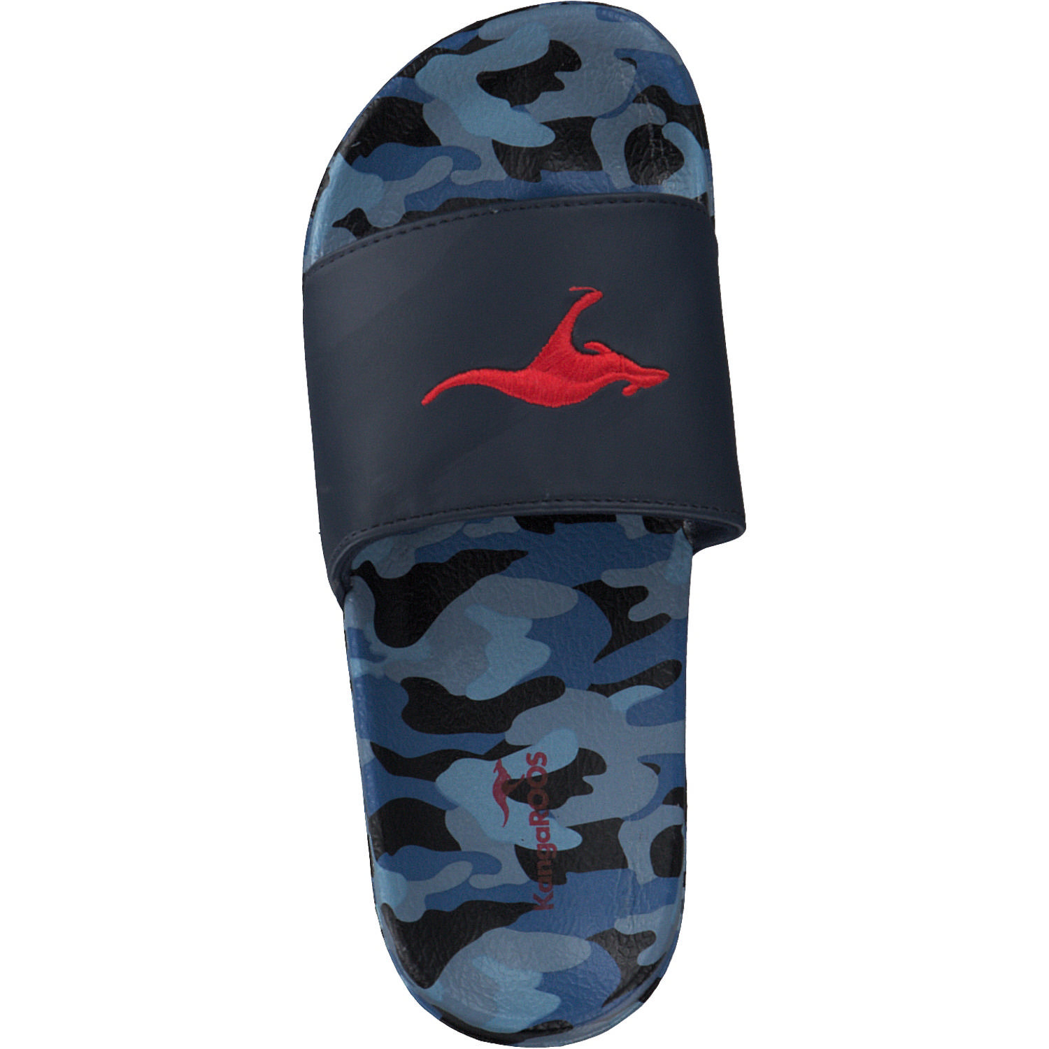 KangaROOS K-Slide Multi 10053, Badeschuhe, Kinder, dk navy/camo