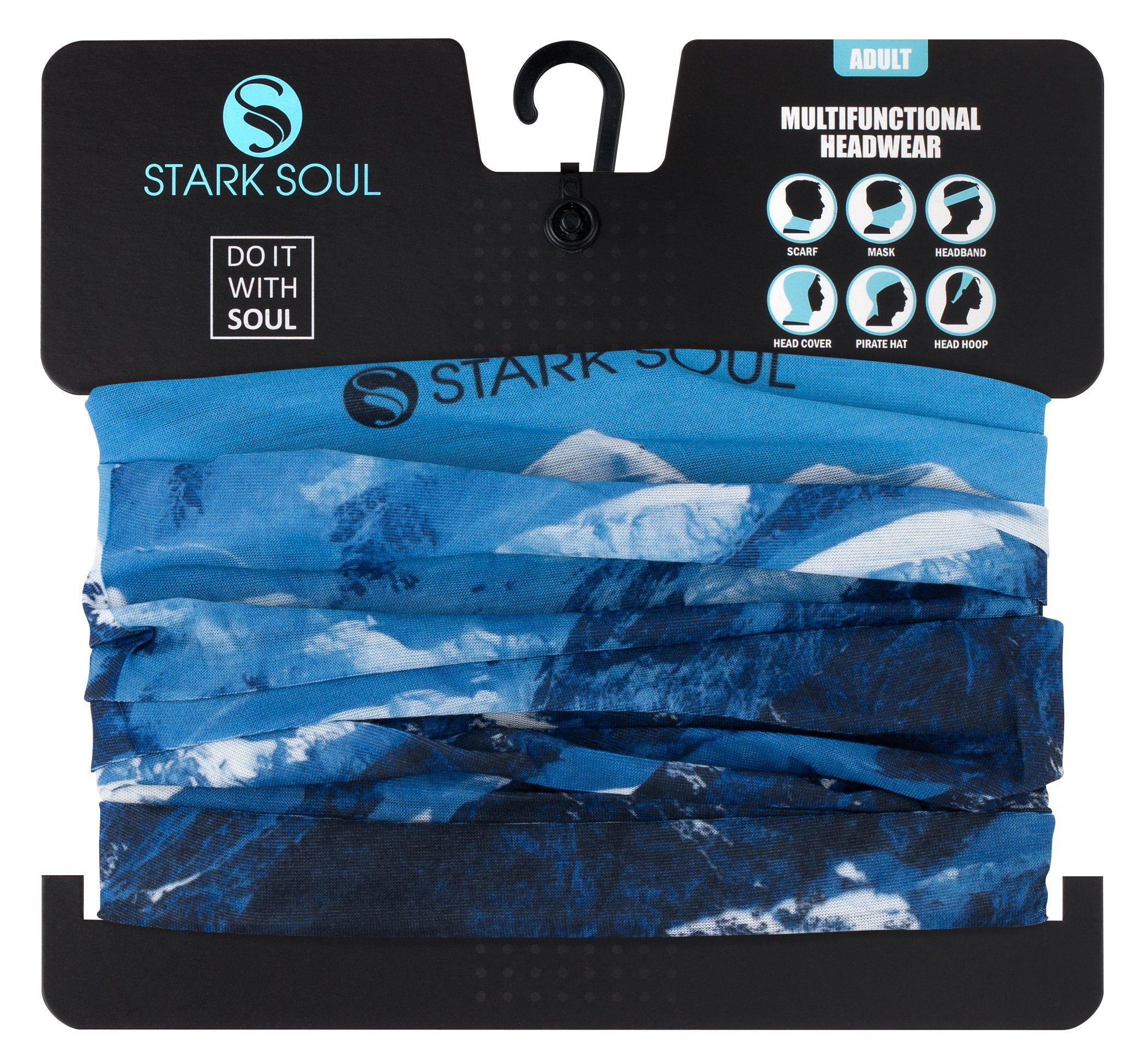 Stark Soul® Multifunktionstuch Neckwarmer - Multifunktionstuch Endurance, mit Motivdruck