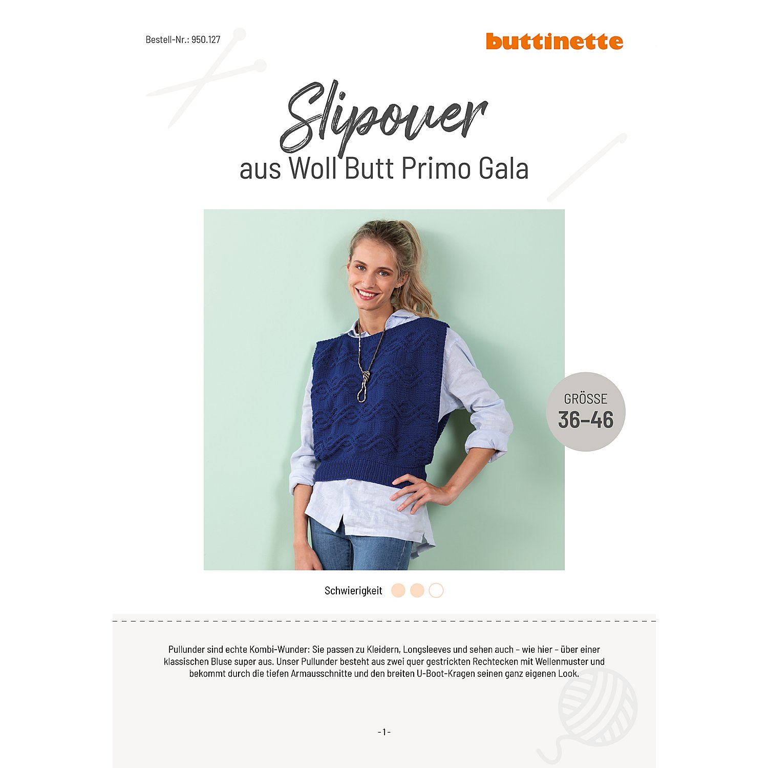 Strickanleitung – Slipover aus Woll Butt Primo Gala